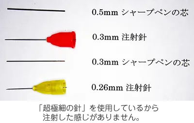 なるべく痛みをなくすための麻酔の工夫03